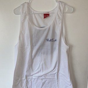 *Limited Ed* white "8 Ball" Full Send Tank Top (Medium)